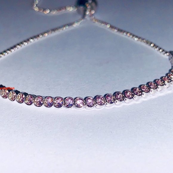 BRAND NEW Pandora Sparkling Slider Tennis Bracelet PINK $35 (PRICE TO SELL) - Picture 3 of 7